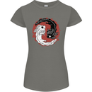 Yin Yang Axoloti Womens Petite Cut T-Shirt Charcoal
