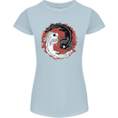 Yin Yang Axoloti Womens Petite Cut T-Shirt Light Blue