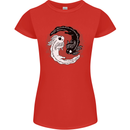 Yin Yang Axoloti Womens Petite Cut T-Shirt Red