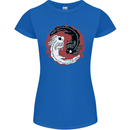 Yin Yang Axoloti Womens Petite Cut T-Shirt Royal Blue