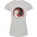 Yin Yang Axoloti Womens Petite Cut T-Shirt Sports Grey