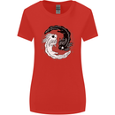 Yin Yang Axoloti Womens Wider Cut T-Shirt Red