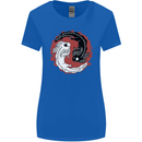 Yin Yang Axoloti Womens Wider Cut T-Shirt Royal Blue