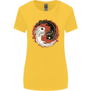 Yin Yang Axoloti Womens Wider Cut T-Shirt Yellow