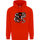 Yin Yang Dragons Japan Japanese Childrens Kids Hoodie Bright Red