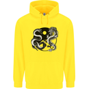 Yin Yang Dragons Japan Japanese Childrens Kids Hoodie Yellow