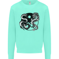 Yin Yang Dragons Japan Japanese Kids Sweatshirt Jumper Peppermint