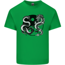 Yin Yang Dragons Japan Japanese Kids T-Shirt Childrens Irish Green