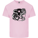 Yin Yang Dragons Japan Japanese Kids T-Shirt Childrens Light Pink