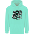Yin Yang Dragons Japan Japanese Mens 80% Cotton Hoodie Peppermint