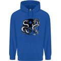 Yin Yang Dragons Japan Japanese Mens 80% Cotton Hoodie Royal Blue