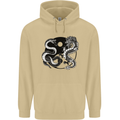 Yin Yang Dragons Japan Japanese Mens 80% Cotton Hoodie Sand