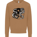 Yin Yang Dragons Japan Japanese Mens Sweatshirt Jumper Caramel Latte