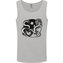 Yin Yang Dragons Japan Japanese Mens Vest Tank Top Sports Grey