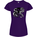 Yin Yang Dragons Japan Japanese Womens Petite Cut T-Shirt Purple