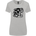 Yin Yang Dragons Japan Japanese Womens Wider Cut T-Shirt Sports Grey