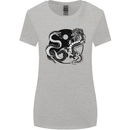 Yin Yang Dragons Japan Japanese Womens Wider Cut T-Shirt Sports Grey
