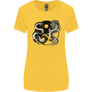 Yin Yang Dragons Japan Japanese Womens Wider Cut T-Shirt Yellow