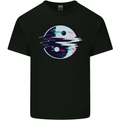 Yin Yang Glitch Yoga Meditation SCI-FI MMA Kids T-Shirt Childrens Black