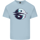 Yin Yang Glitch Yoga Meditation SCI-FI MMA Kids T-Shirt Childrens Light Blue