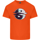 Yin Yang Glitch Yoga Meditation SCI-FI MMA Kids T-Shirt Childrens Orange