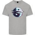 Yin Yang Glitch Yoga Meditation SCI-FI MMA Kids T-Shirt Childrens Sports Grey