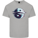 Yin Yang Glitch Yoga Meditation SCI-FI MMA Mens Cotton T-Shirt Tee Top Sports Grey