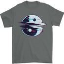 Yin Yang Glitch Yoga Meditation SCI-FI MMA Mens T-Shirt Cotton Gildan Charcoal