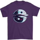 Yin Yang Glitch Yoga Meditation SCI-FI MMA Mens T-Shirt Cotton Gildan Purple