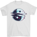 Yin Yang Glitch Yoga Meditation SCI-FI MMA Mens T-Shirt Cotton Gildan White
