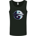 Yin Yang Glitch Yoga Meditation SCI-FI MMA Mens Vest Tank Top Black