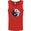 Yin Yang Glitch Yoga Meditation SCI-FI MMA Mens Vest Tank Top Red