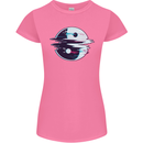 Yin Yang Glitch Yoga Meditation SCI-FI MMA Womens Petite Cut T-Shirt Azalea