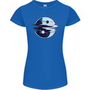 Yin Yang Glitch Yoga Meditation SCI-FI MMA Womens Petite Cut T-Shirt Royal Blue