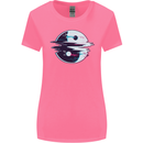 Yin Yang Glitch Yoga Meditation SCI-FI MMA Womens Wider Cut T-Shirt Azalea