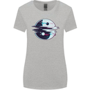 Yin Yang Glitch Yoga Meditation SCI-FI MMA Womens Wider Cut T-Shirt Sports Grey