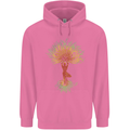 Yoga Tree Man Meditation Childrens Kids Hoodie Azalea