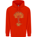 Yoga Tree Man Meditation Childrens Kids Hoodie Bright Red
