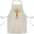 Yoga Tree Man Meditation Cotton Apron 100% Organic Natural