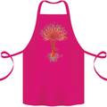 Yoga Tree Man Meditation Cotton Apron 100% Organic Pink