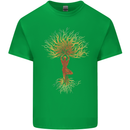 Yoga Tree Man Meditation Kids T-Shirt Childrens Irish Green