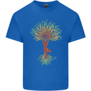 Yoga Tree Man Meditation Kids T-Shirt Childrens Royal Blue