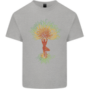 Yoga Tree Man Meditation Kids T-Shirt Childrens Sports Grey