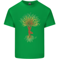 Yoga Tree Man Meditation Mens Cotton T-Shirt Tee Top Irish Green