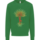Yoga Tree Man Meditation Mens Sweatshirt Jumper Irish Green