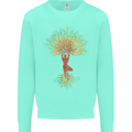 Yoga Tree Man Meditation Mens Sweatshirt Jumper Peppermint