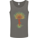 Yoga Tree Man Meditation Mens Vest Tank Top Charcoal