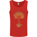 Yoga Tree Man Meditation Mens Vest Tank Top Red