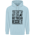 You Can't Buy Love Funny Rescue Dog Puppy Childrens Kids Hoodie Light Blue