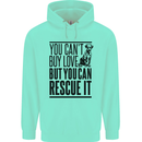 You Can't Buy Love Funny Rescue Dog Puppy Childrens Kids Hoodie Peppermint